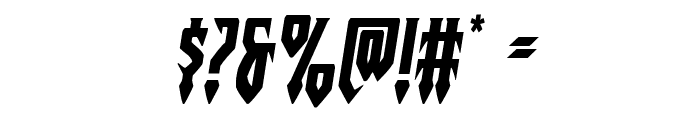 Gotharctica Expanded Italic Font OTHER CHARS