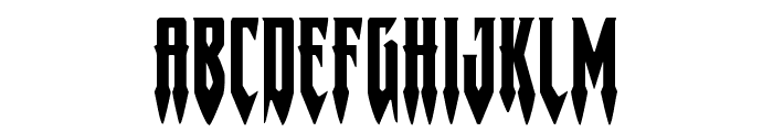 Gotharctica Expanded Font UPPERCASE
