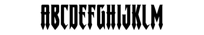 Gotharctica Expanded Font LOWERCASE