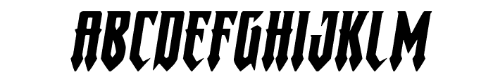 Gotharctica Extra-Expanded Italic Font LOWERCASE