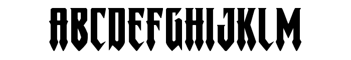 Gotharctica Extra-Expanded Font LOWERCASE