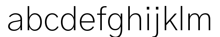 Gothic A1 ExtraLight Font LOWERCASE