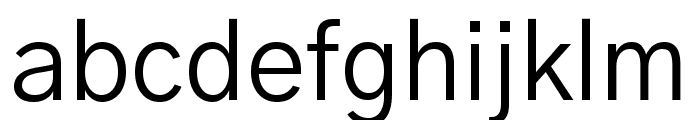 Gothic A1 Regular Font LOWERCASE