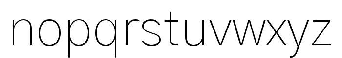 Gothic A1 Thin Font LOWERCASE