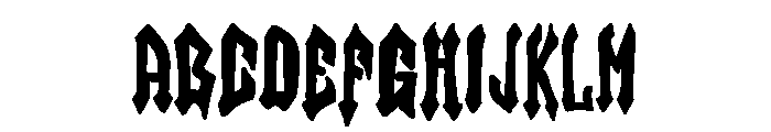 Gothic Armor Font UPPERCASE