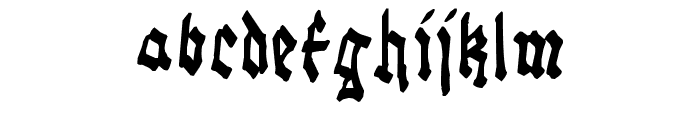 Gothic Bozo Font LOWERCASE