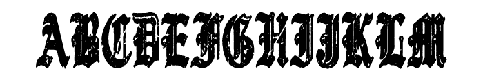 Gothic Destroyer Font UPPERCASE