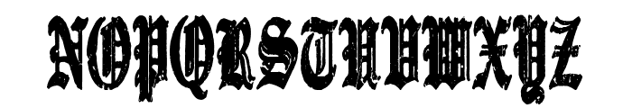 Gothic Destroyer Font UPPERCASE