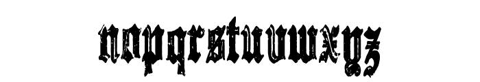 Gothic Destroyer Font LOWERCASE