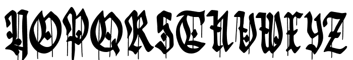 Gothic Godness Font UPPERCASE