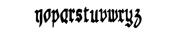 Gothic Godness Font LOWERCASE