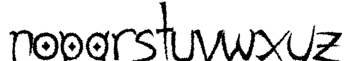 Gothic Hijinx Rough Font UPPERCASE