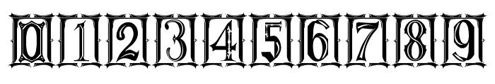 Gothic Kapital St Font OTHER CHARS