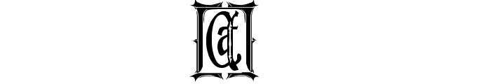 Gothic Kapital St Font OTHER CHARS