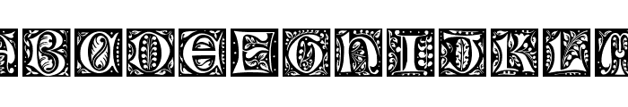 Gothic-Leaf Font UPPERCASE