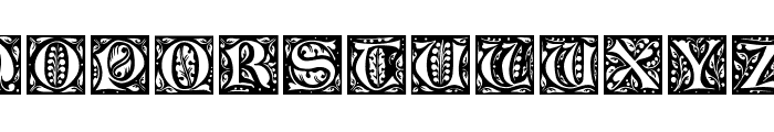 Gothic-Leaf Font UPPERCASE