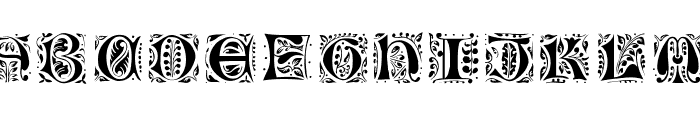 Gothic-Leaf Font LOWERCASE