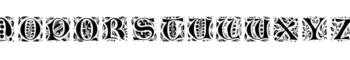Gothic-Leaf Font LOWERCASE