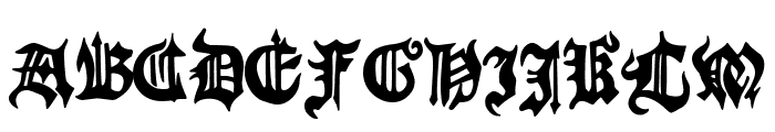 Gothic Marriage Font UPPERCASE