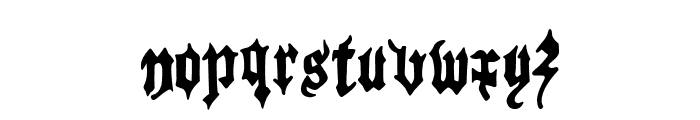 Gothic Marriage Font LOWERCASE