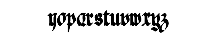 Gothic Notausgang Font LOWERCASE
