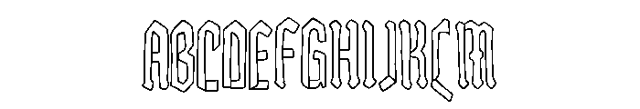 Gothic Orchestra Font UPPERCASE