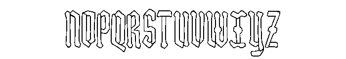 Gothic Orchestra Font UPPERCASE