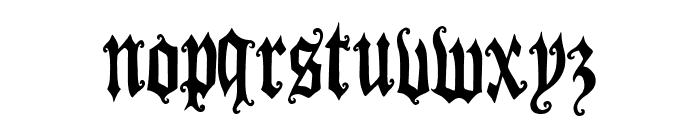 Gothic Panceta Font LOWERCASE