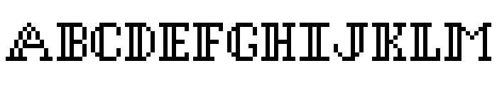 Gothic Pixel Regular Font UPPERCASE