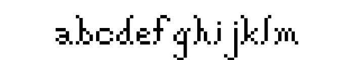 Gothic Pixel Regular Font LOWERCASE