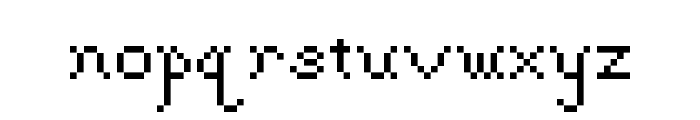 Gothic Pixel Regular Font LOWERCASE