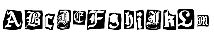 Gothic Punk Font LOWERCASE