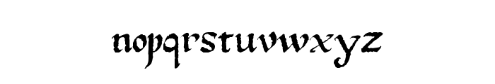 Gothic Ultra Trendy Font LOWERCASE