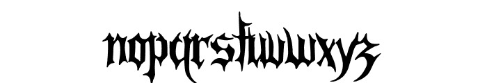 Gothic War Font UPPERCASE