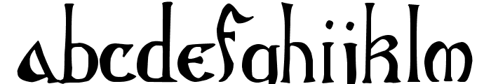 GothicBirthdayCake Font LOWERCASE