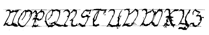 GothicHandDirty Font UPPERCASE