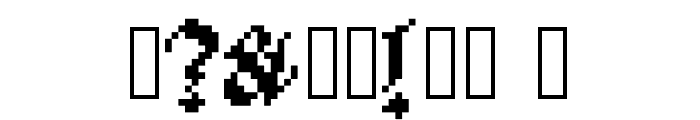GothicPixels Font OTHER CHARS
