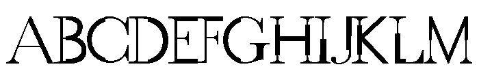 GothicVilleRegular Font UPPERCASE