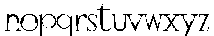 GothicVilleRegular Font LOWERCASE