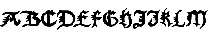 Gothicus Vulgaris Font UPPERCASE