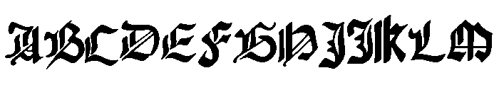 Gotica Prime Font UPPERCASE