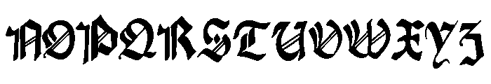 Gotica Prime Font UPPERCASE