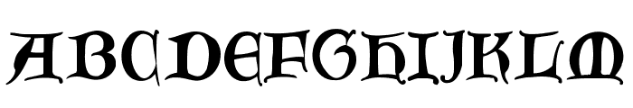 GoticaBastard Font UPPERCASE
