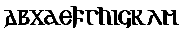 Gotik AOE Font UPPERCASE
