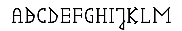 Gotika Serifai B Font UPPERCASE
