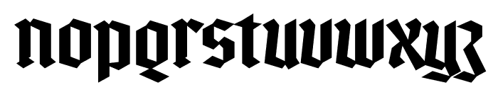 Gotika Strict PERSONAL USE Regular Font LOWERCASE