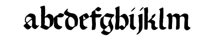 GotischeMissalschrift Font LOWERCASE