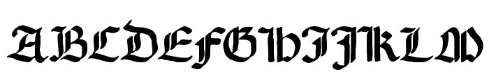 GotischeMissalschrift Font UPPERCASE