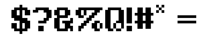 Goud Pixel Regular Font OTHER CHARS