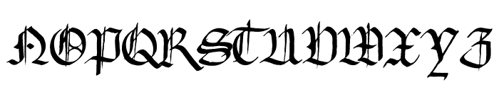 Gourdie Gothic Font UPPERCASE